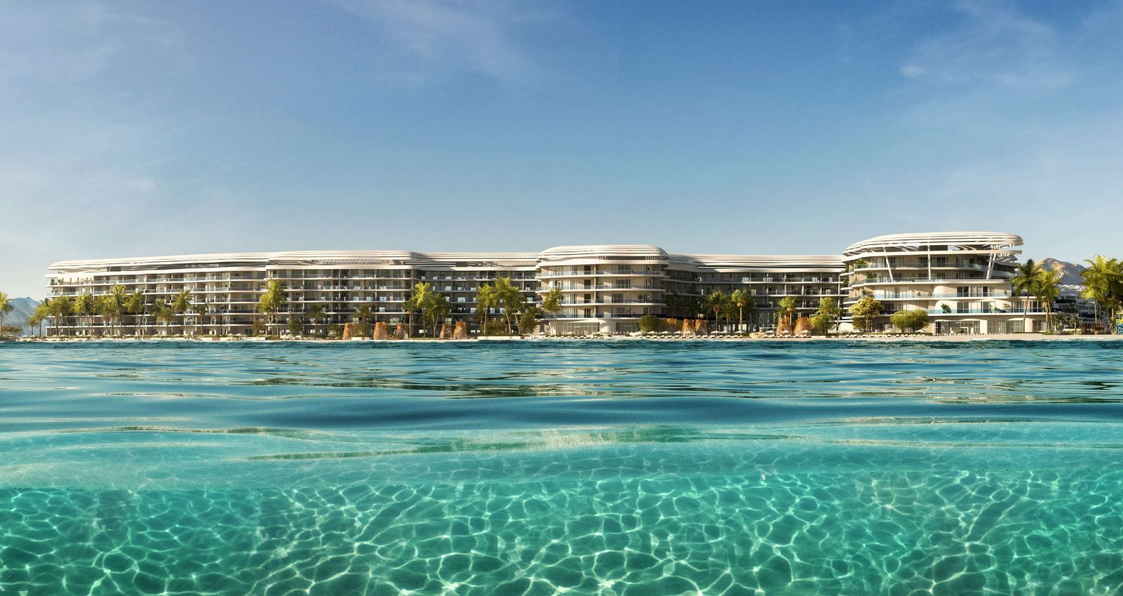 St. Regis Al Mouj Muscat — view from the water